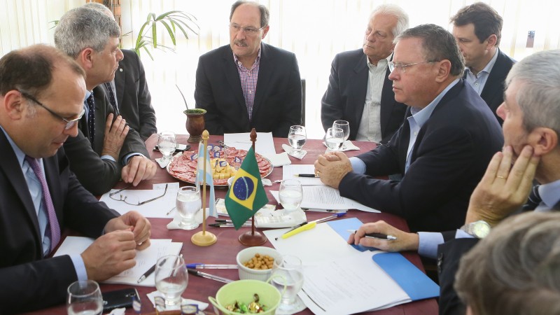 Reuni&atilde;o com os ministros da Agricultura do Brasil e da Argentina
