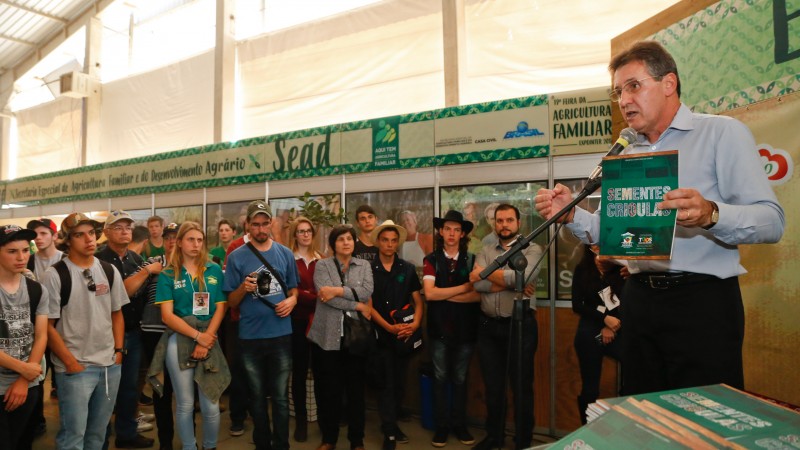 Tarcisio Minetto destacou esforço para preservar e cultivar as sementes crioulas