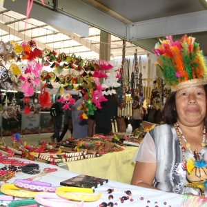 Caigangue Iracema Kamté, 55 anos, é uma das beneficiadas com o espaço