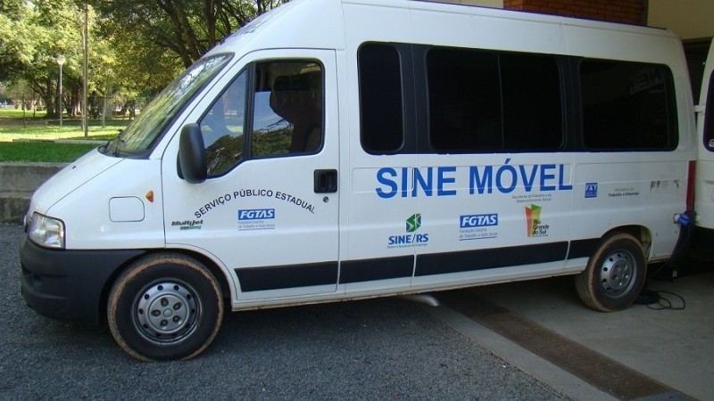 Unidade móvel do Sine estará estacionada ao lado da casa da Secretaria de Cidadania, Trabalho e Empreendedorismo de Esteio