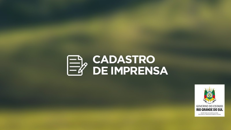 cadastro de imprensa