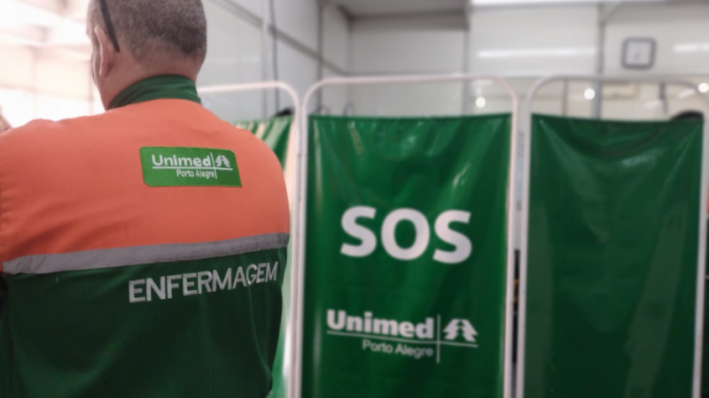 A foto mostra o ambulatório da Unimed