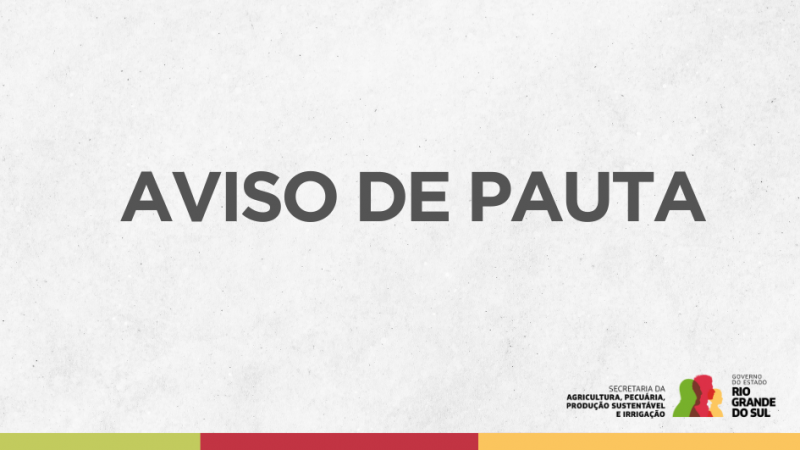 Capa Aviso de Pauta